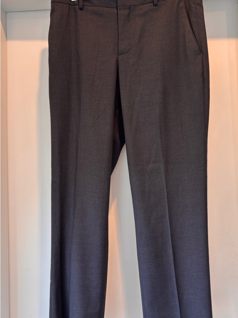 Perry Ellis Slim Fit Dress Pants - Charcoal Gray